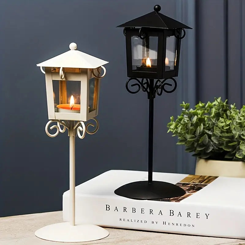 CityGlow - Retro Candle Holder Pavilion Design