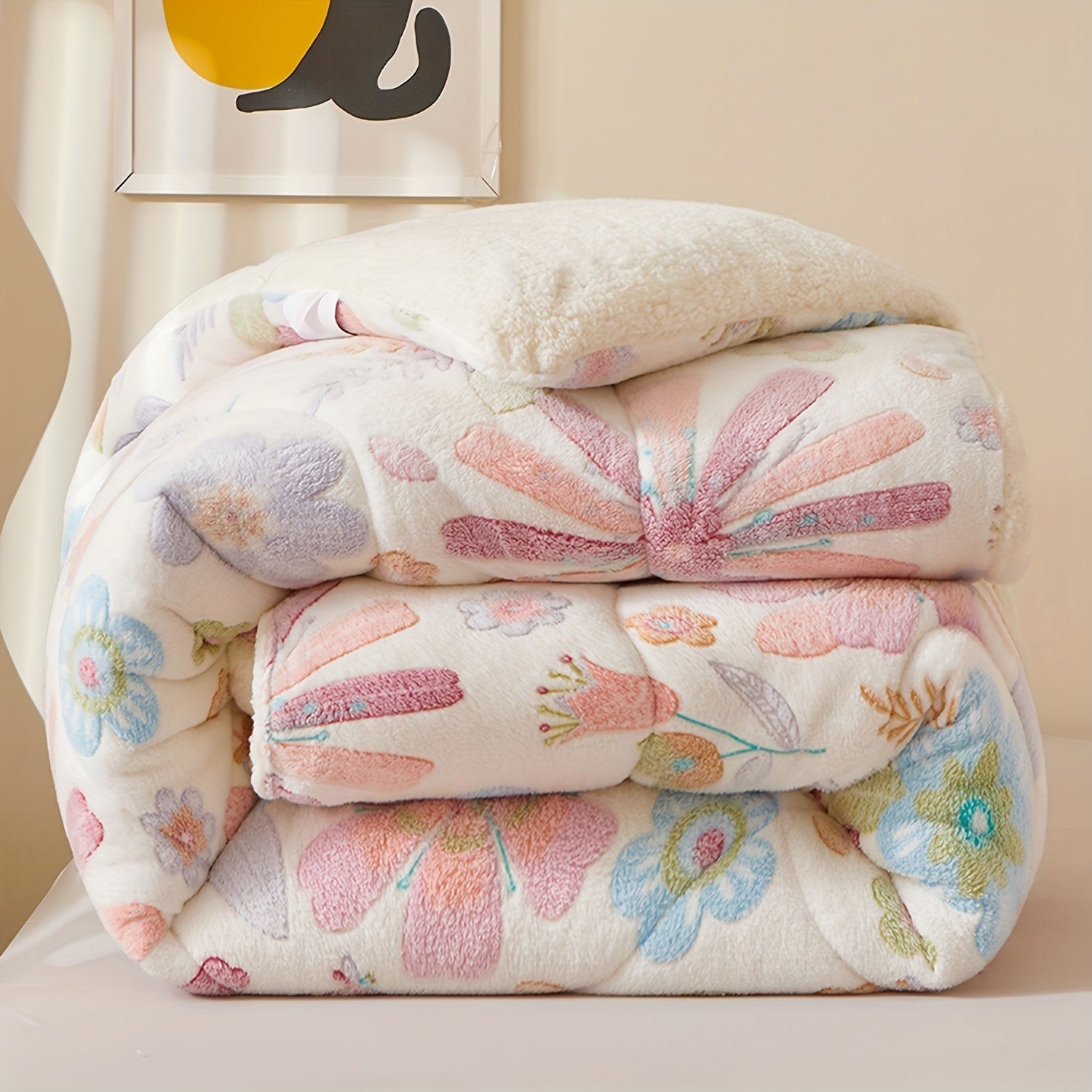 FloralDream – Soft Fleece Winter Duvet