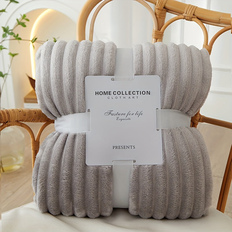 Luxury Flannel Polyester Blanket – Ultimate Comfort & Warmth
