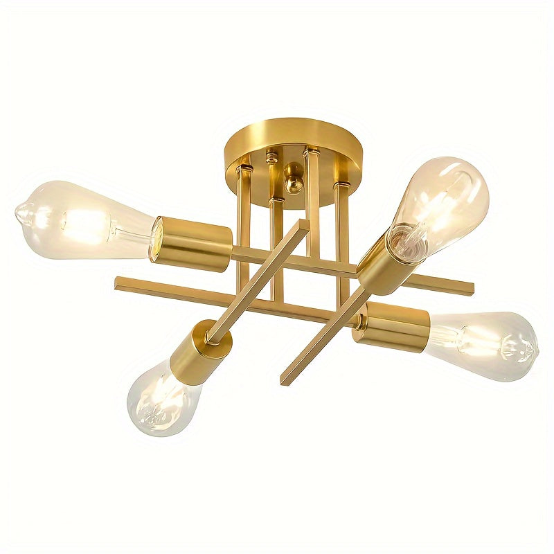 SatelliteLight - Modern Industrial Black Iron Ceiling Lamp