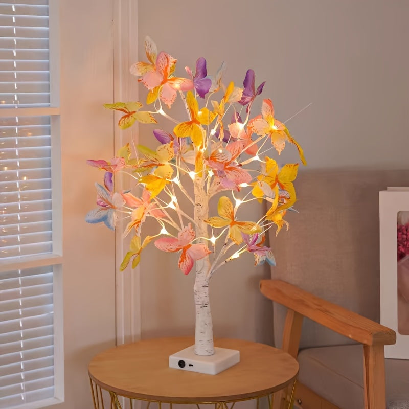 GlowBirch - Stylish LED Lamp with Birch Butterfly Motif