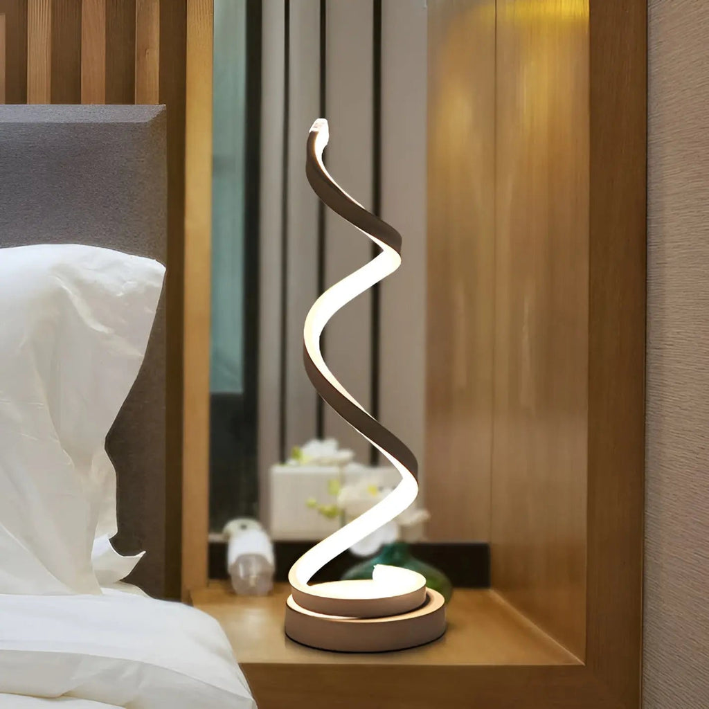 Elegant Spiral Glow LED Desk Lamp – Energy-Efficient, Durable & Eye-Friendly Design