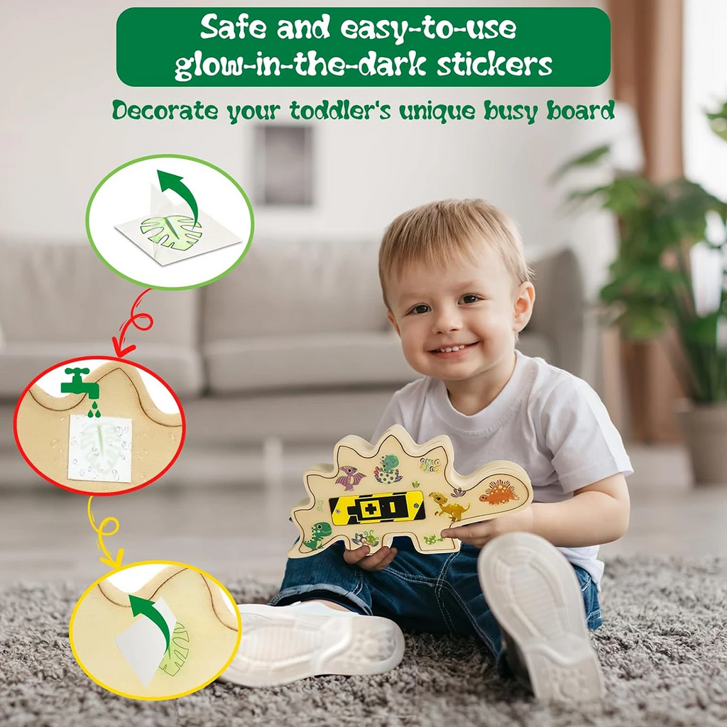Creative Dino Cork Board & Busy Board - For Toddlers Aged 2-4 Years