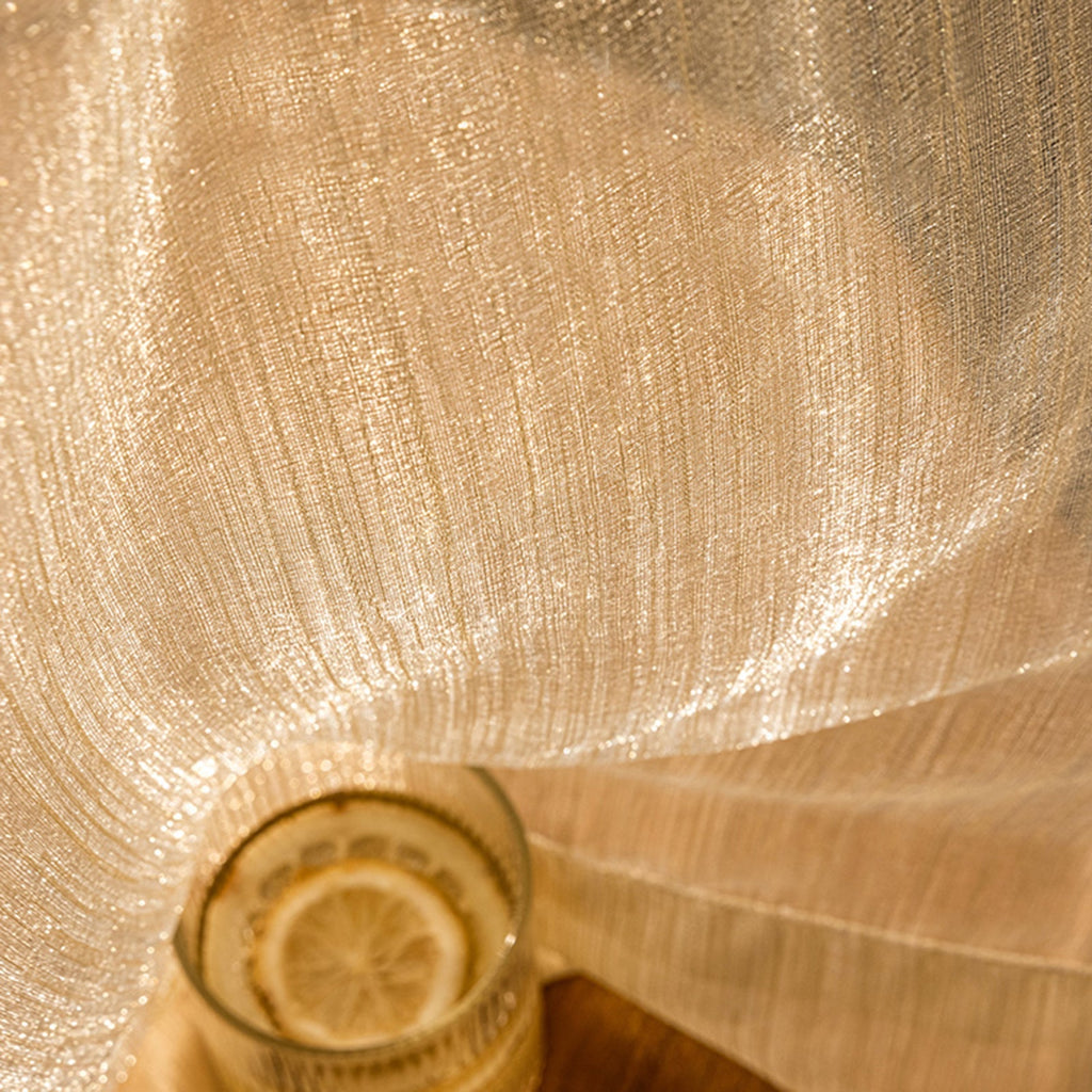 WeaveGlam Curtains - Elegant Transparent Woven Curtains for Modern Interiors
