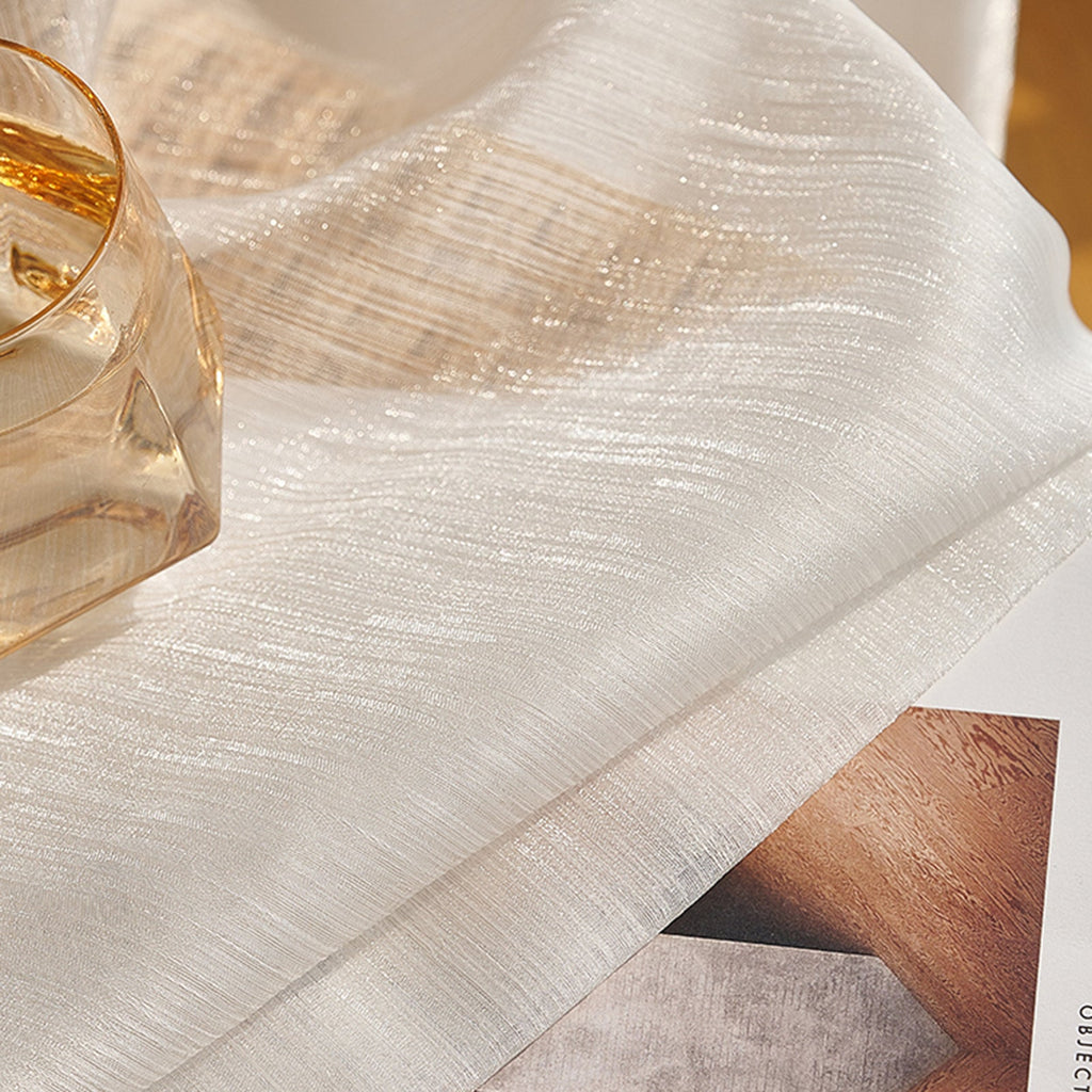 WeaveGlam Curtains - Elegant Transparent Woven Curtains for Modern Interiors