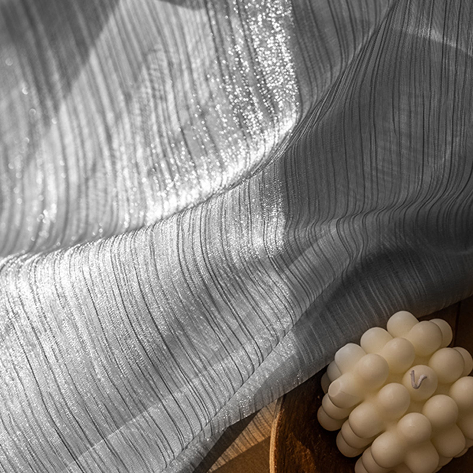 WeaveGlam Curtains - Elegant Transparent Woven Curtains for Modern Interiors