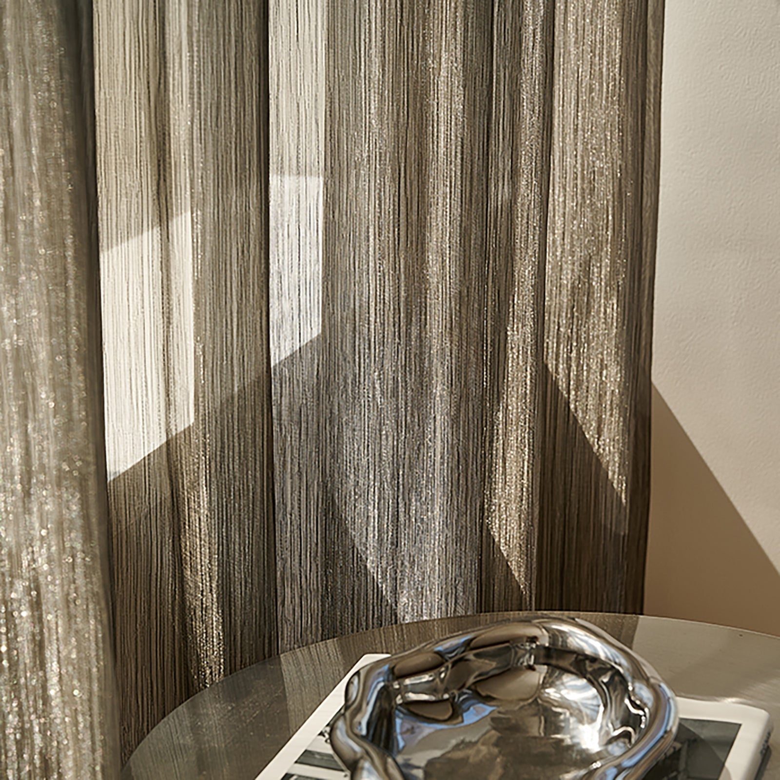 WeaveGlam Curtains - Elegant Transparent Woven Curtains for Modern Interiors