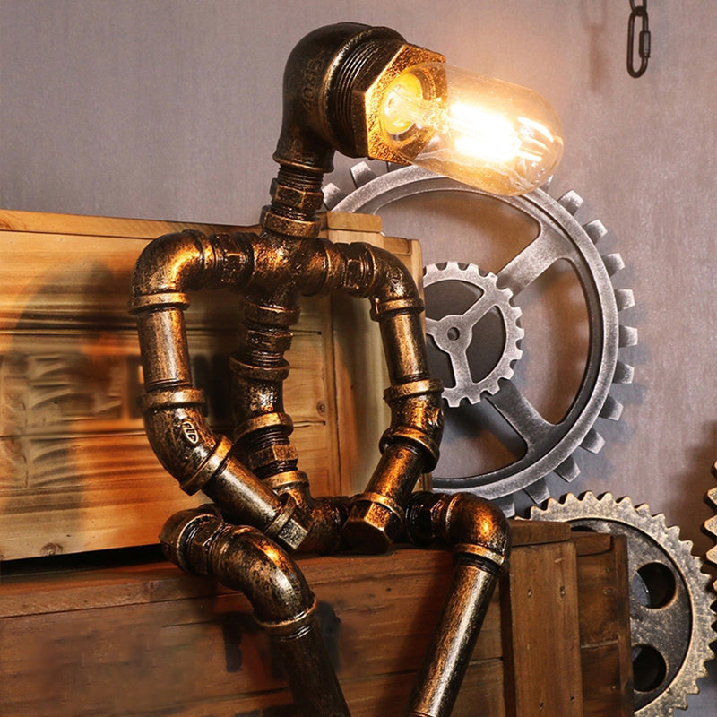 RoboLight: Futuristic Bedroom Lamp with Storage