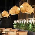 WaveGlow Pendant - Elegant Wooden Asian Pendant Lamp