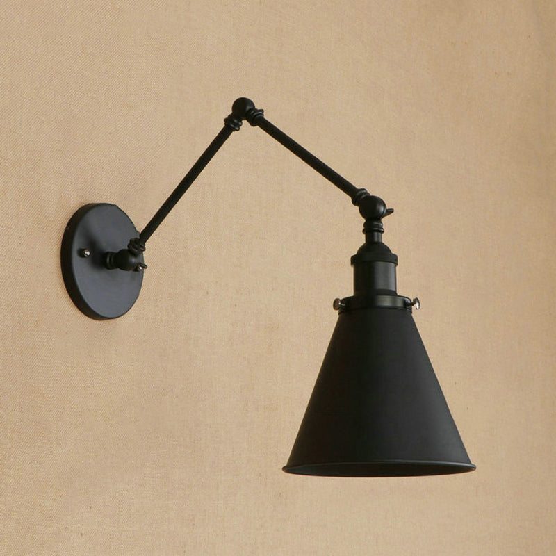 IndustrialFarm – Wall Lamp in Black/Rust with Rural Style