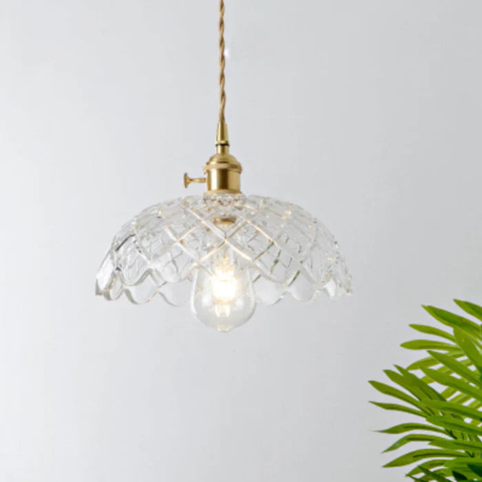 OpulentGlow Pendant – Elegant Glass Pendant Lamp