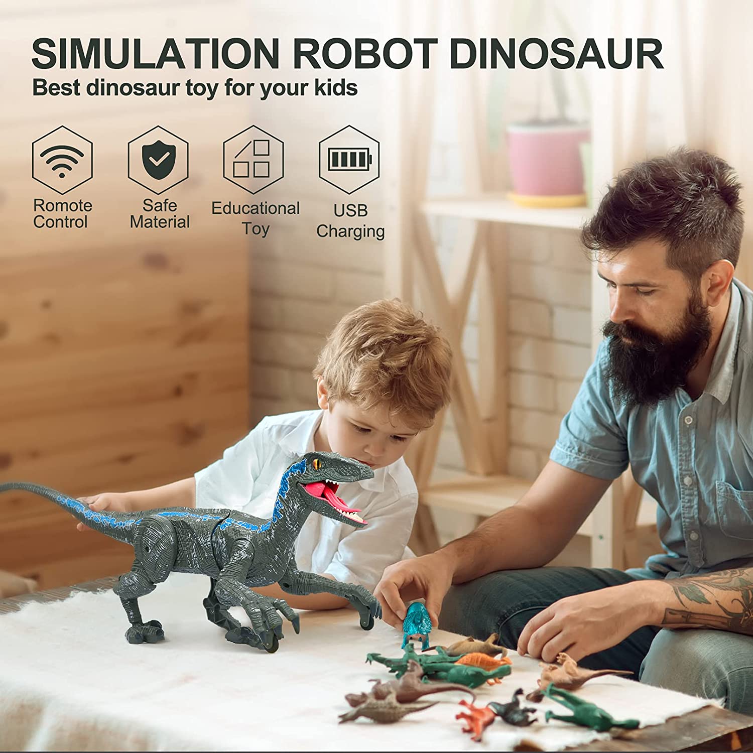 DinoMotion – Realistic Remote Control Velociraptor