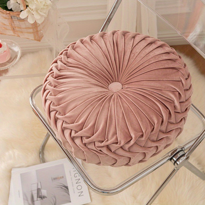 Velvet Pumpkin Cushion - Luxury Plush Cushion for Comfort