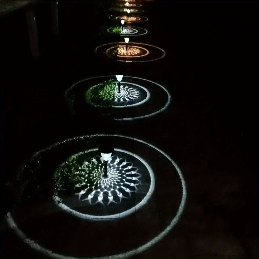SolarGlow Lights – Set of 4 Colorful Outdoor Garden Lights