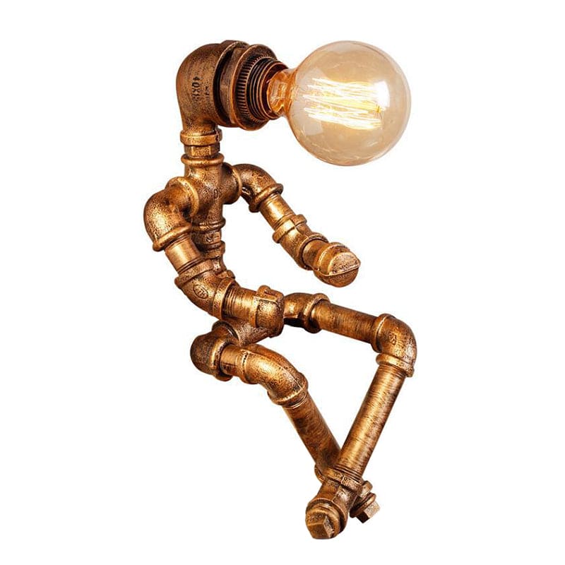RoboShine Robot Lamp – Playful Iron Lighting for Your Home