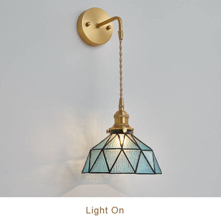 Aquarius – Elegant Wall Lamp with Water Ripple Glass
