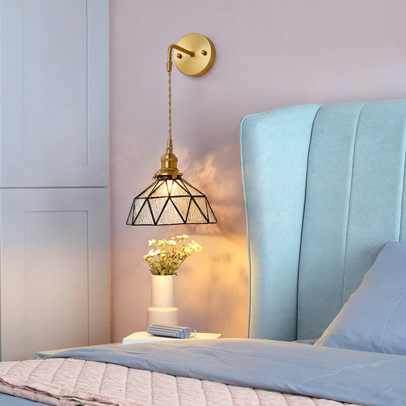 Aquarius – Elegant Wall Lamp with Water Ripple Glass