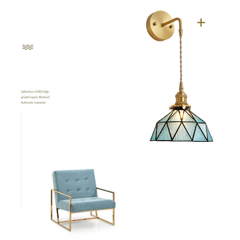 Aquarius – Elegant Wall Lamp with Water Ripple Glass