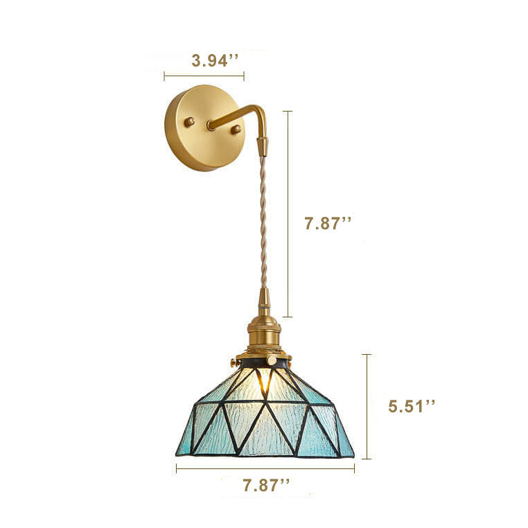 Aquarius – Elegant Wall Lamp with Water Ripple Glass