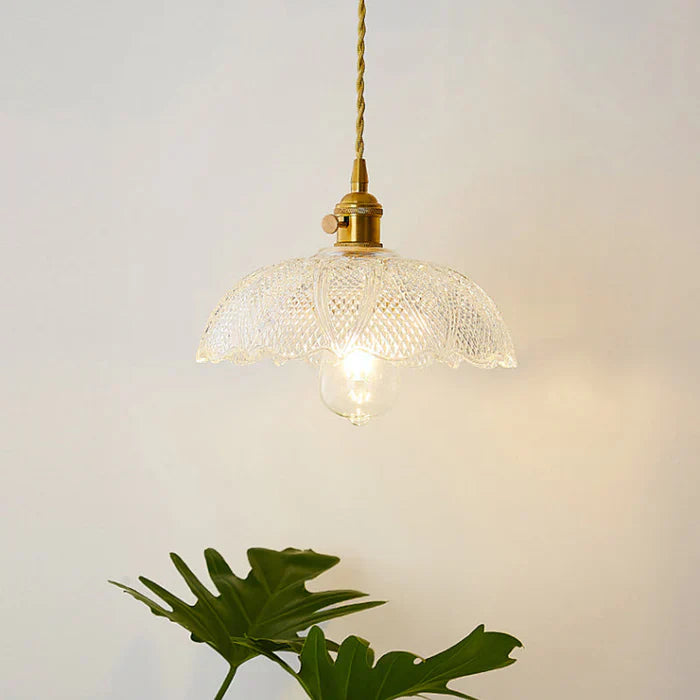 OpulentGlow Pendant – Elegant Glass Pendant Lamp