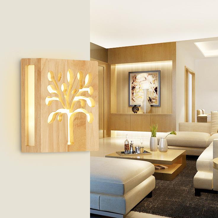 NatureShine – Atmospheric Wooden LED Wall Lamp
