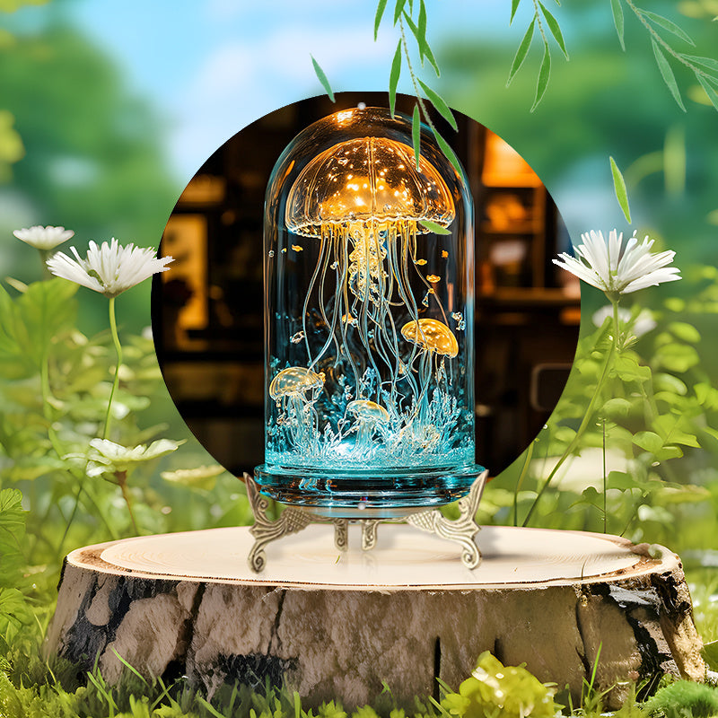 CrystalJelly – Artistic Glass Jellyfish Lamp