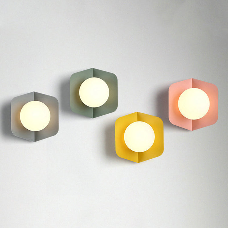 Macaroon – Modern Wall Lamp with Glass Shade