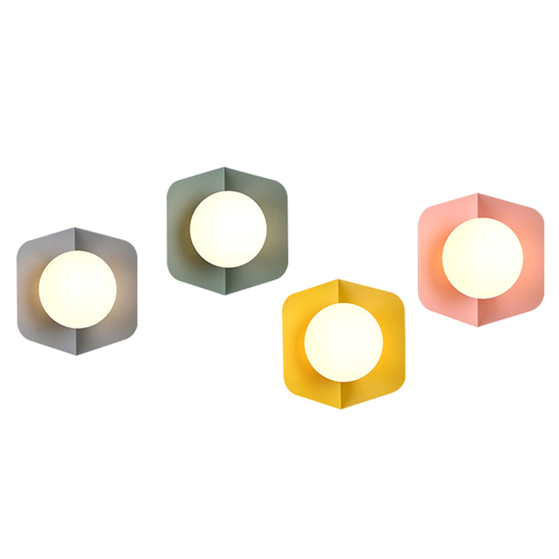Macaroon – Modern Wall Lamp with Glass Shade