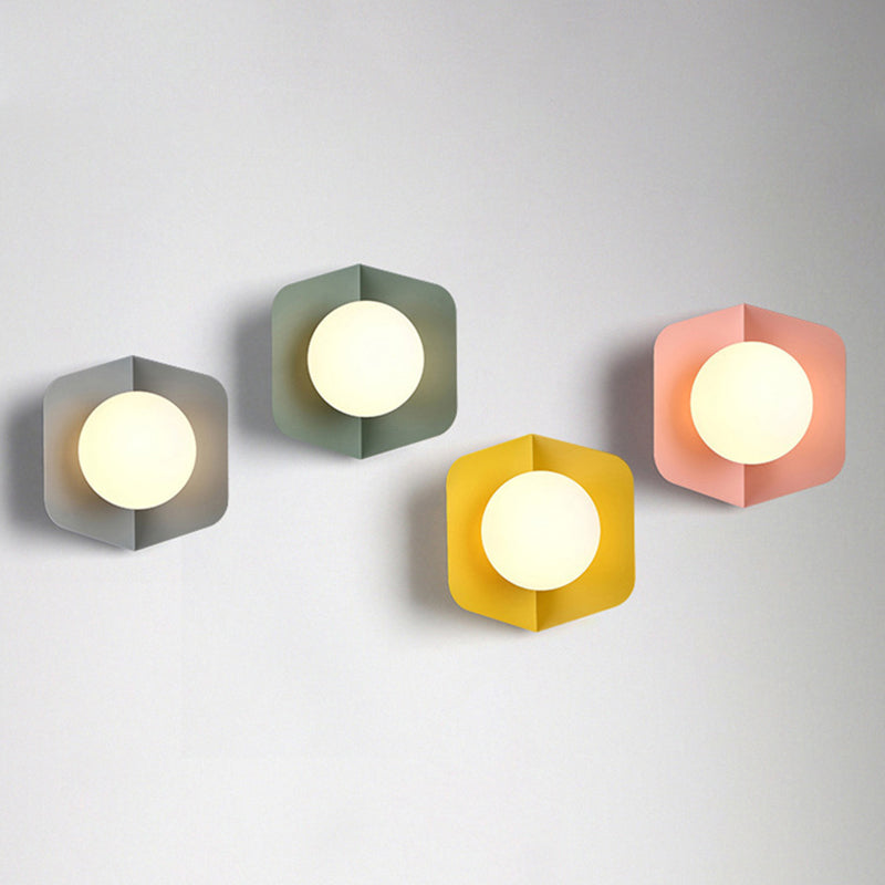 Macaroon – Modern Wall Lamp with Glass Shade