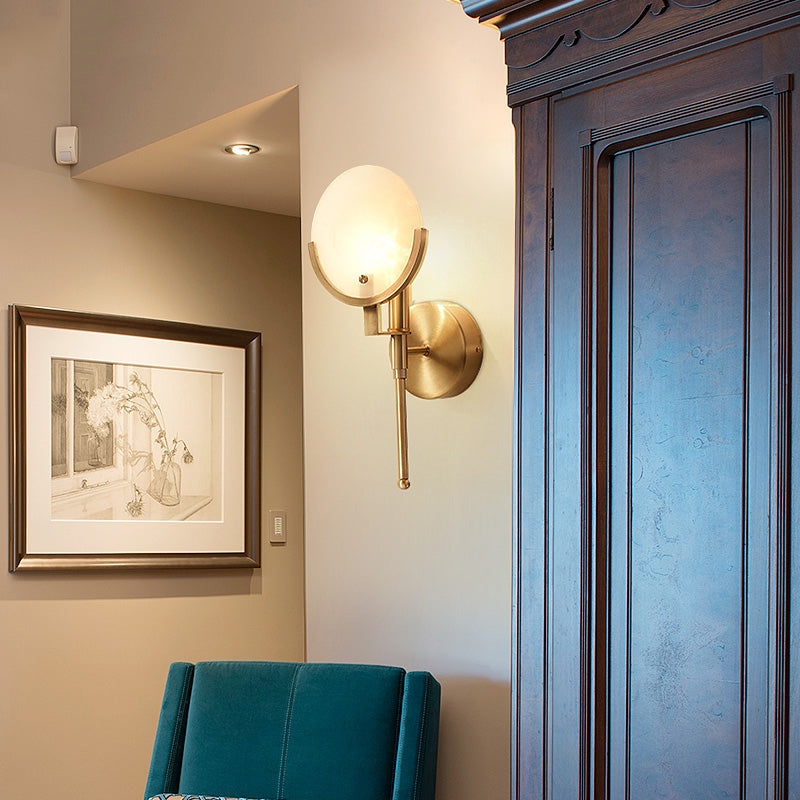 Colonial Charm - Luxury Wall Lamp in Copper and Glass