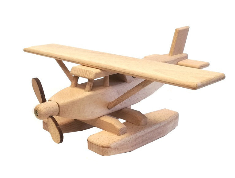 WoodFlyer – Wooden Seaplane with Spinning Propeller 3+