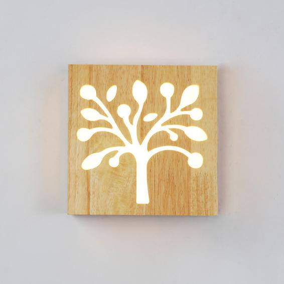 NatureShine – Atmospheric Wooden LED Wall Lamp