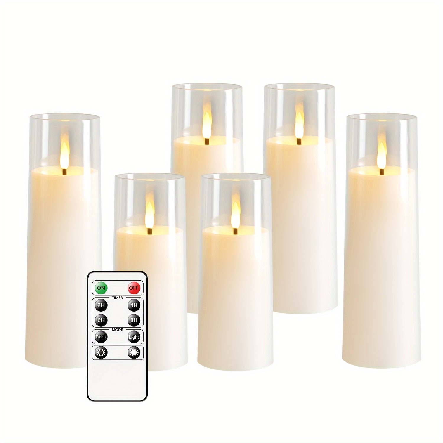 GlowCandle – Set of 5 LED Candles with Remote Control