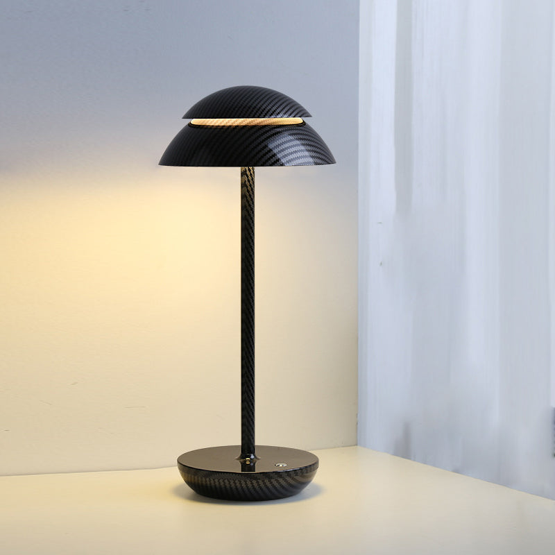 Aurelia Noire - Rechargeable Cordless Table Lamp with Integrated LED Lighting and Battery