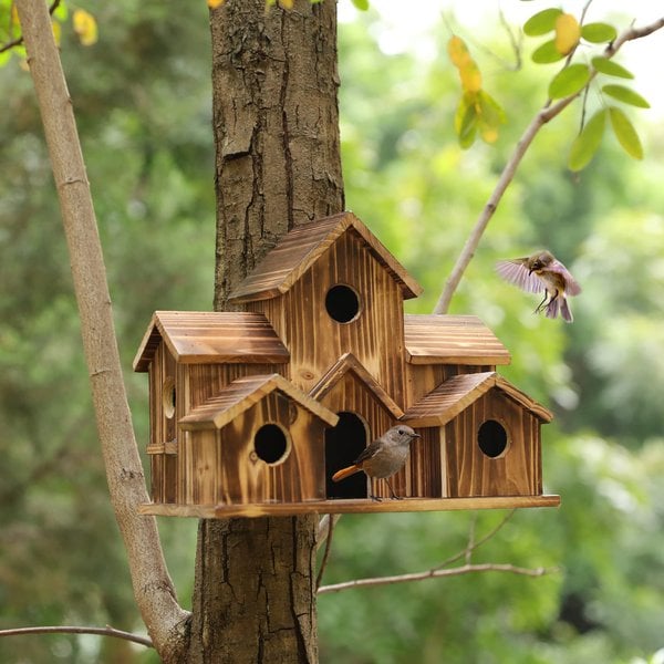 NatureNest – Stylish Handmade Wooden Birdhouse