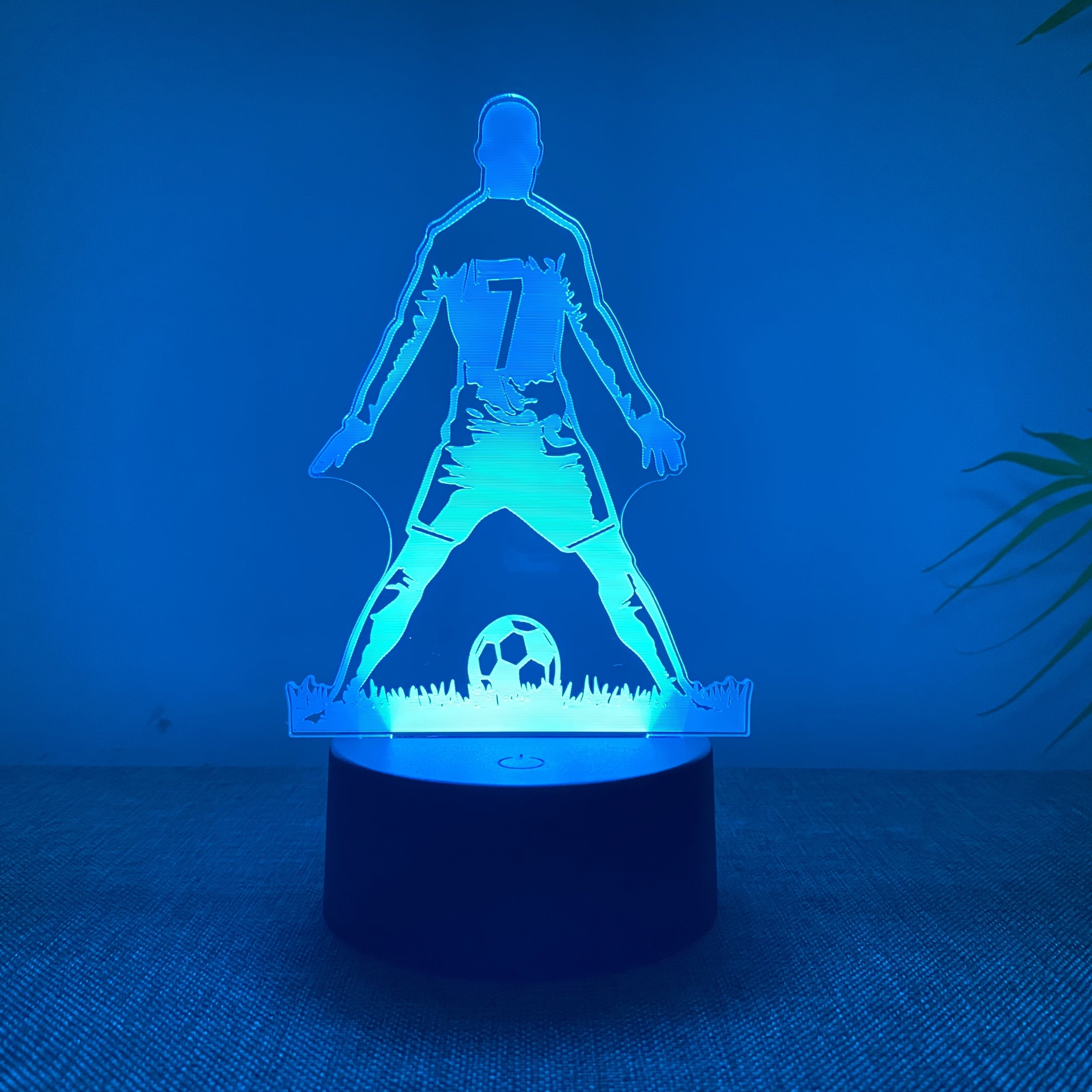 SportGlow – 3D Footballer LED Mood Light with Color Gradient