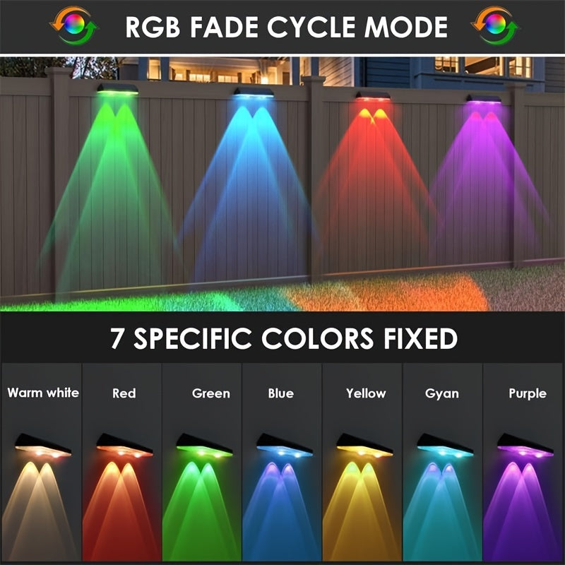 SolarShine Wall Lamp - Colorful Solar LED Outdoor Lighting
