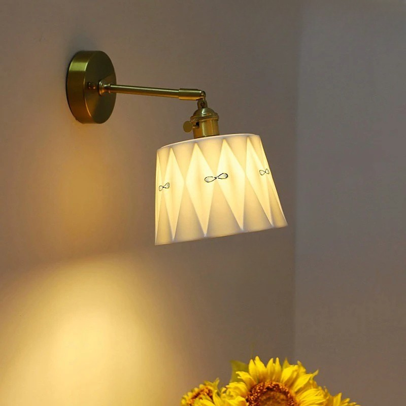 ZenGlow Light - Retro Japanese Wall Lamp with Switch