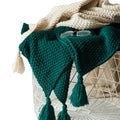 NordicCozy – Hand-Woven Wool Blanket with Fringes