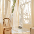 WeaveGlam Curtains - Elegant Transparent Woven Curtains for Modern Interiors