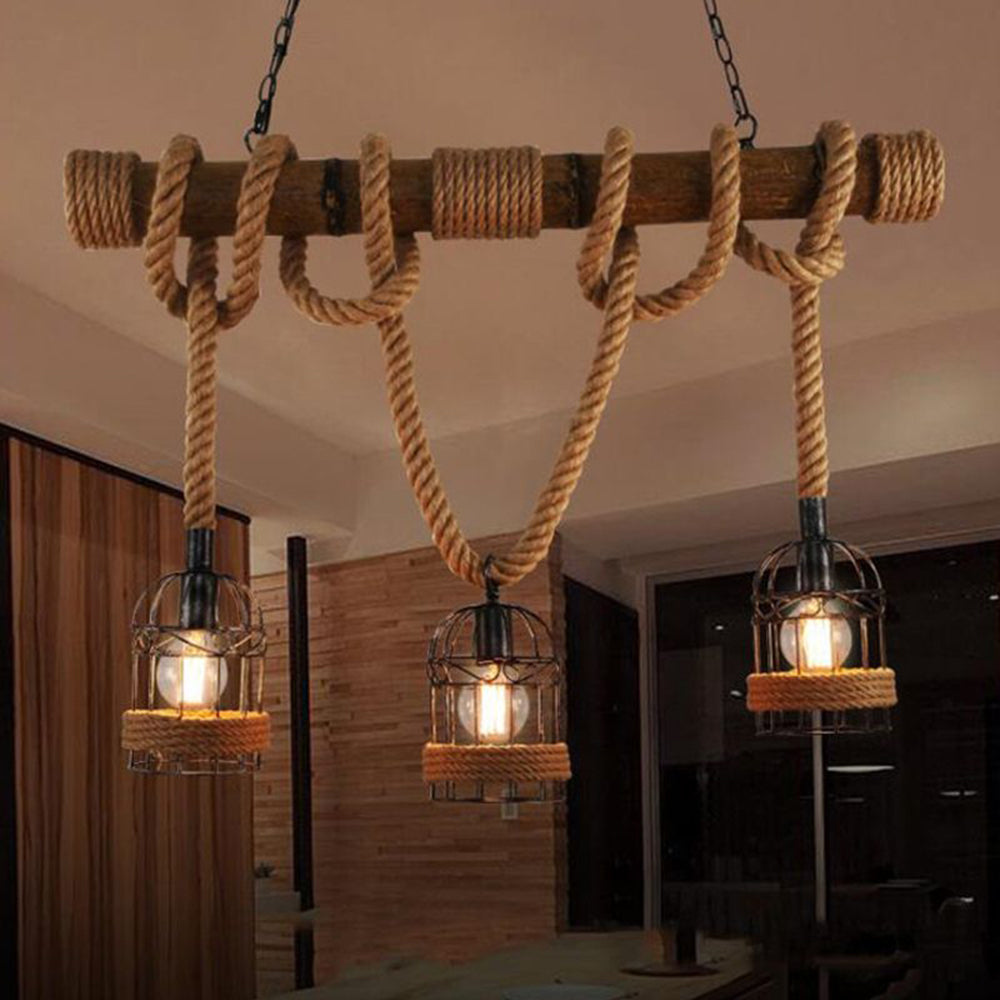 AlessioGlow - Retro Metal Wood Pendant Lamp for Atmospheric Interiors