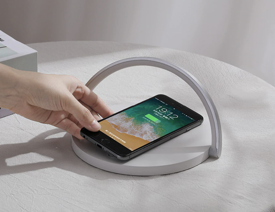 Bowlight Design™ - Stylish 3-in-1 Nightlight with Qi Charger