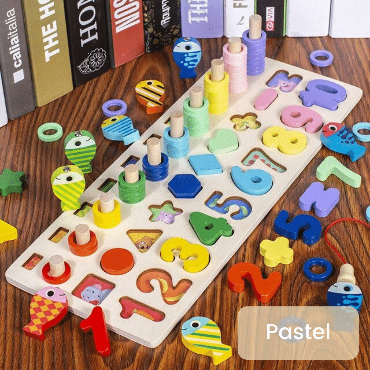 SafariExplorer - Wooden Montessori Toddler Activity Board