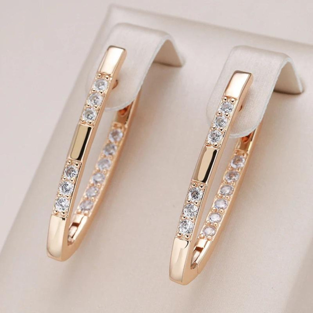 Celeste Earrings - Elegant Zirconia Earrings for Eveningwear