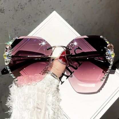 AyaVision - Vintage Rimless Sunglasses for Style