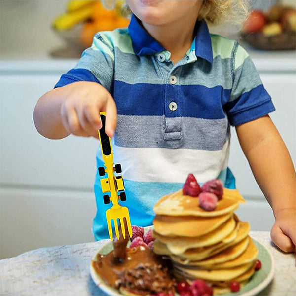 ConstructoFork - Tough Kids' Cutlery Set for Building