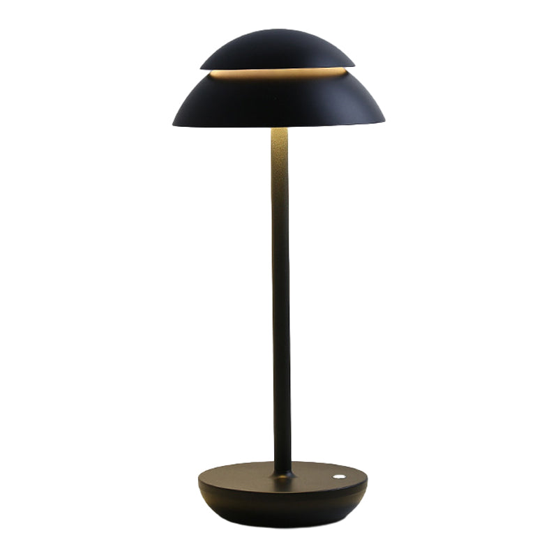 Aurelia Noire - Rechargeable Cordless Table Lamp with Integrated LED Lighting and Battery