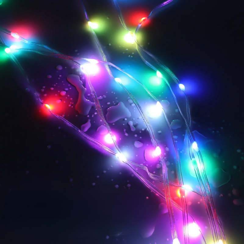 TwinkleGlow Christmas Lights - Magical RGBIC String Lights for Parties