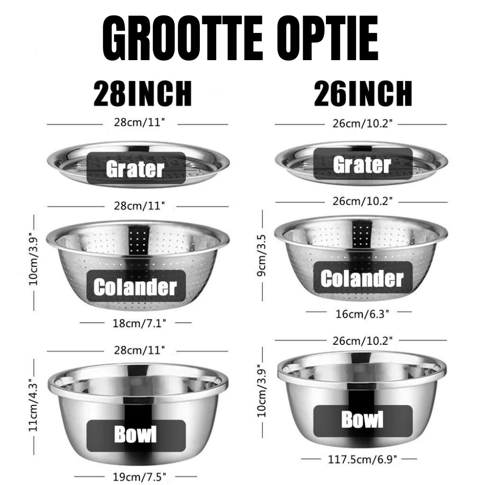 Master Chop - Stylish 3-in-1 Stainless Steel Cutting Drawer