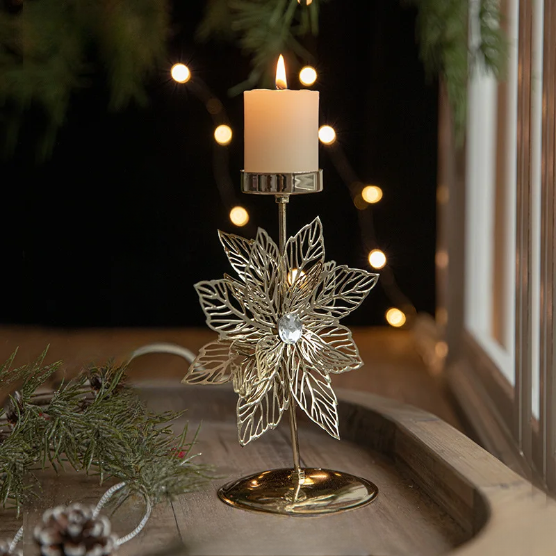 StarGlow Candle Holder - Elegant Gold Decoration for the Holidays